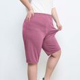 thumbnail image 4 of QATAINLAV Womens Plus Size Thin Yoga Shorts Casual Milk Silk Soft Workout Running Shorts Solid Color Lounge Short Leggings Hot Pink XXXXXXXXL 90% off Clearance Sale, 4 of 7