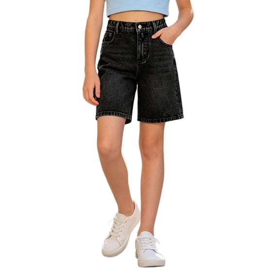 Girls Denim Shorts Summer Loose Fit Casual Comfortable Breathable Lightweight Fashion Jeans For Big Kids Teens