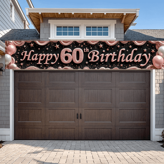 Pink Black Theme Banner Milestone Celebration Decorative Design Balloon Backdrop for Birthday Party Indoor Decoration Photo Shoot
