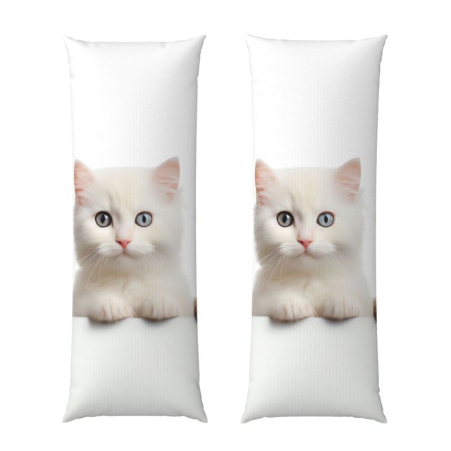 Fotbe Cute Kittens And Puppy Funda para Almohada Corporal con Diseño, Funda de Microfibra Ultrasuave de 20x54 Pulgadas, Ropa de Cama Elegante