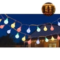 thumbnail image 2 of Guirnalda de luces para exterior, bombillas de colores, 12 m, 100 LED, guirnalda de luces navideñas para fiestas, jardines, balcones e interiores, Navidad, habitaciones infantiles, fiestas,, 2 of 7