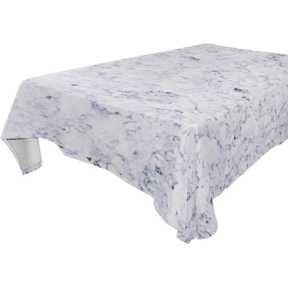SKYSONIC 60"x120" Square Tablecloth with Marble Color Prints, Anti-Wrinkle and Smooth Table Cloth for Kitchen/Home Party Decoration