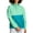 Light Sea Green/Rockin Teal, variant on Champion Women's Packable Colorblocked Jacket