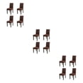 thumbnail image 3 of mmirethe 1/2/3 4piece Easy To Assemble Chair Covers For Home - Dustproof And Breathable Durable coffee 3PCS, 3 of 6