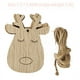 thumbnail image 5 of Manualidades creativas de madera Árbol de Navidad Decoración navideña Adornos de madera Colgante Enviar cuerda de cáñamo, 5 of 5