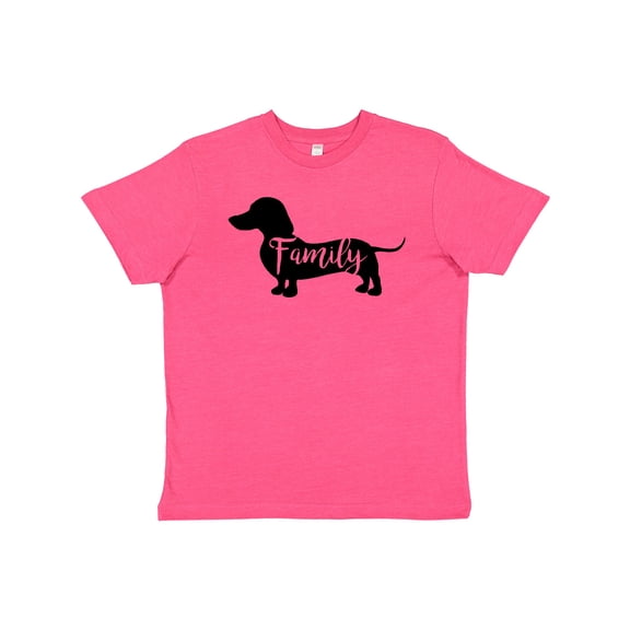 Inktastic Family Dog- short haired Dachshund Youth T-Shirt