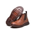 thumbnail image 4 of Woobling Chaussures de Travail pour Hommes Anti-collision Mode de Travail Bottillons à Embout d'Acier Imperméables Brun Style B 5.5, 4 of 5