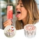 thumbnail image 5 of Moldes reutilizables para paletas de 7 cavidades | Máquina para hacer helados y sorbetes de fácil liberación | Moldes de hielo caseros de silicona de grado alimenticio con palitos, 5 of 6