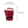 thumbnail image 3 of Idoravan Heated Gloves for Men Women Rechargeable ,USB Winter Men Women Fashion Cold Warm Heating Windproof Half Bare Finger Knit Gloves Wine, 3 of 9