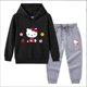 thumbnail image 3 of Hello Kitty primavera y otoño nueva ropa para niños Sudadera con capucha suéter pantalones de dos piezas de algodón para bebé traje de manga larga para niños, 3 of 5
