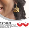 thumbnail image 4 of 1 par de pendientes de borla bohemios llamativos, recuerdo de fiesta, accesorio de moda para el Día de San Valentín, pendiente rojo brillante Ropa, zapatos y accesorios Miscelánea rojo brillante Minnieouse AP009556-11B, 4 of 6