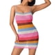 thumbnail image 1 of Sunloudy, minivestido tejido a la moda para mujer, vestido corto informal de verano con tiras de colores en contraste Sunloudy S M L XL, 1 of 9