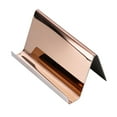 thumbnail image 1 of Rose Gold Business Card Holder and Elegant Name Stand Organizer for Desk Display, 1 of 3