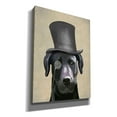 thumbnail image 2 of Epic Graffiti 'Black Labrador, Formal Hound and Hat' by Fab Funky, Canvas Wall Art, 12"x16", 2 of 3