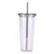 thumbnail image 3 of Vaso de plástico transparente portátil, cerveza, cóctel, té, taza de viaje, jarra de agua, vaso de café, taza para adultos y , vaso aislado de Gris Baoblaze botella deportiva, 3 of 8