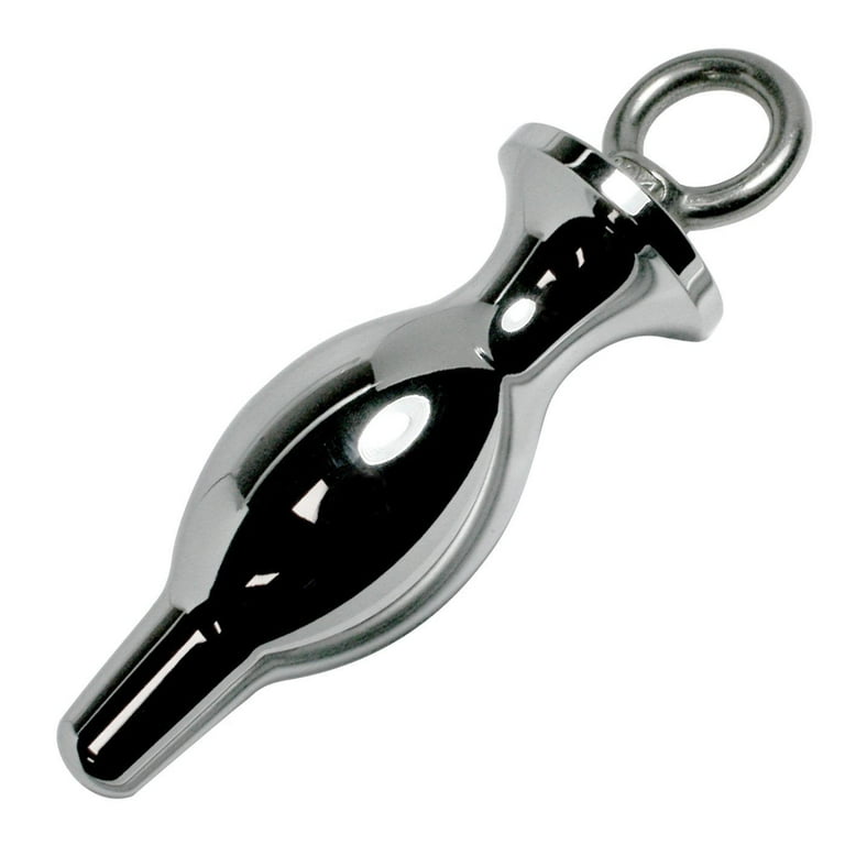 Bulbed Anal Plug With Pull Ring Silver - Walmart.com