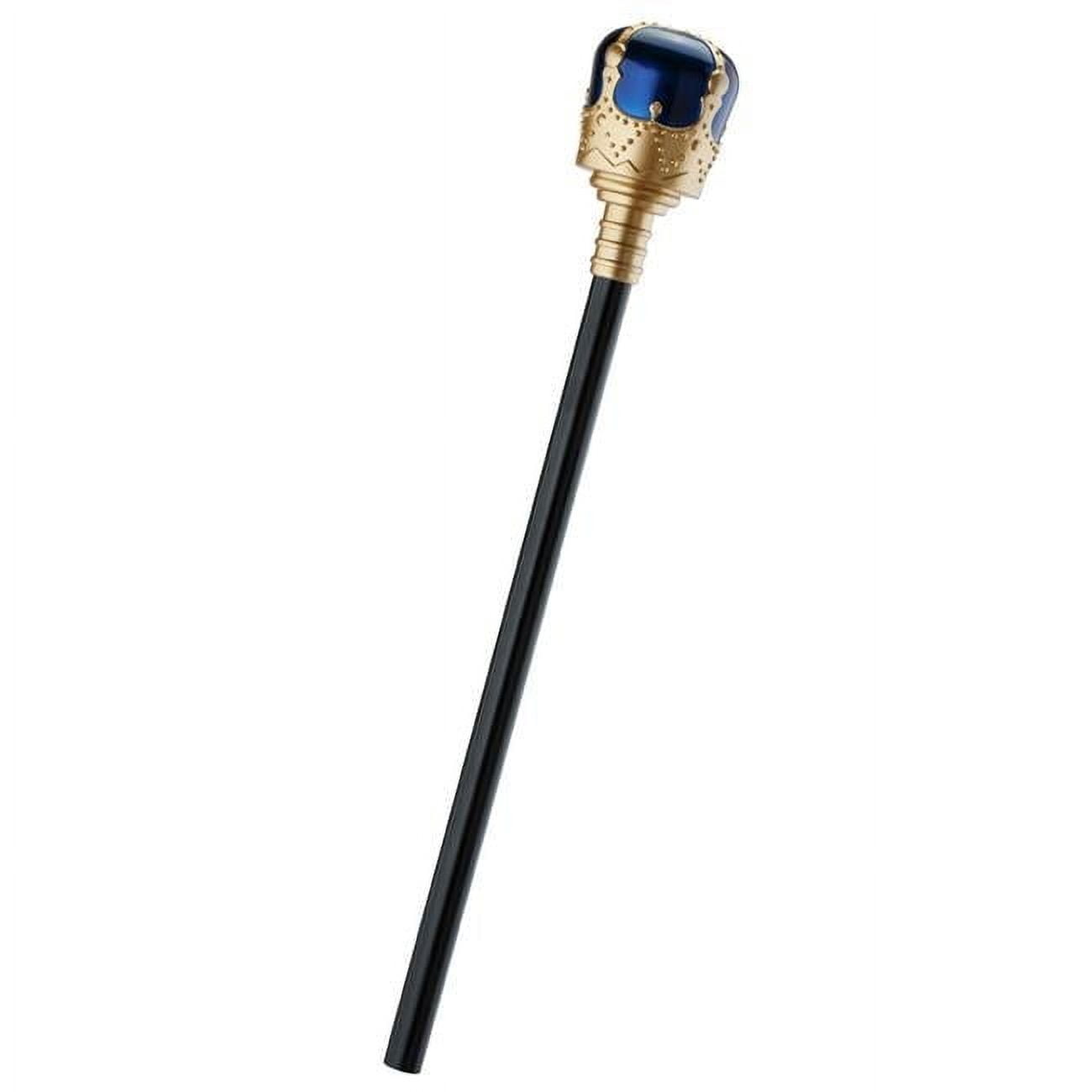 3 Pack Gold Royal Scepters - 56 Inch Detachable Canes, Halloween King Queen Costume Props, Plastic