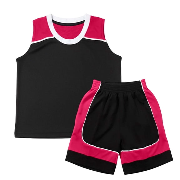 Boys Outfits 2 Piece Athletic Patchwork Print Sleeveless Crew Neck Tank Top And Shorts Casual Wear Baby Boys' Clothing Sets Size 3-4 Years
