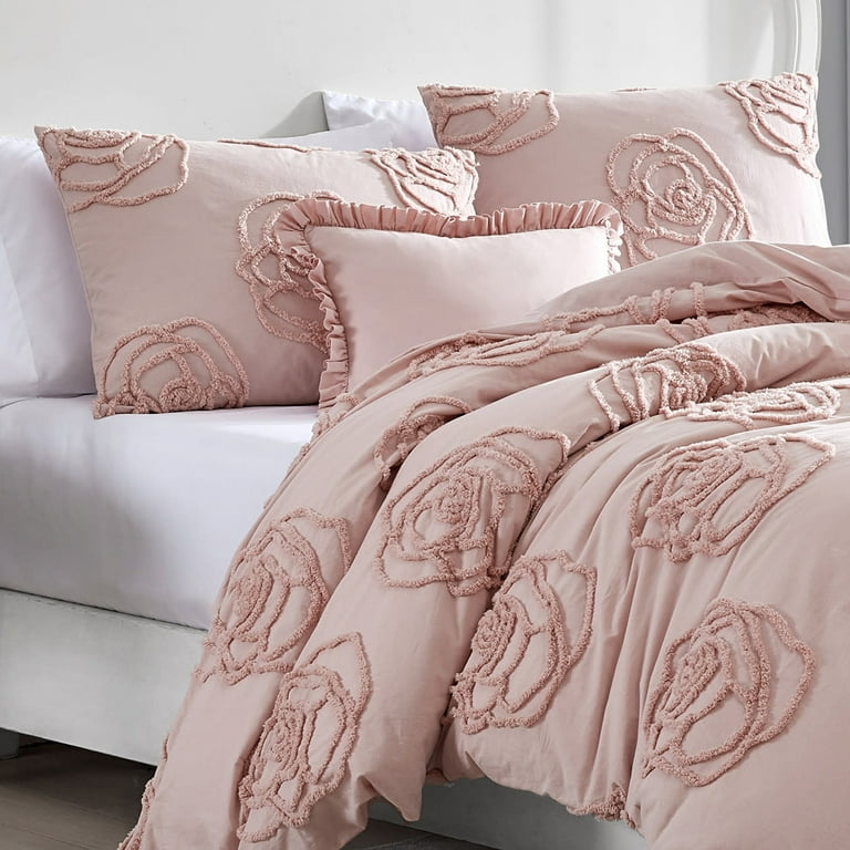 シーツ・カバー Rose BETSEY JOHNSON Skull Rose Trellis 3-Piece Pink Graphic