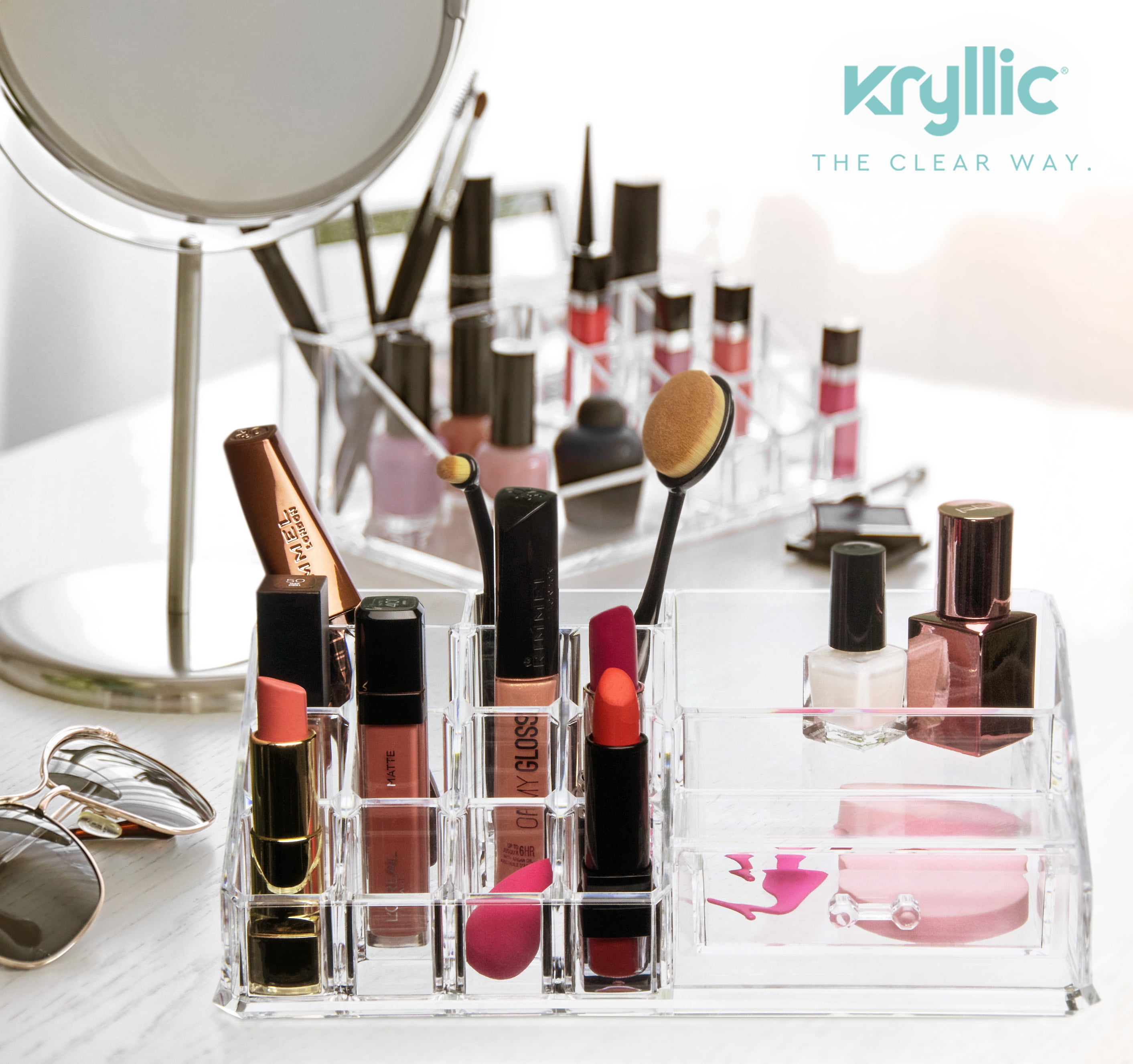 Acrylic Makeup Cosmetic Lipstick Organizer Clear Lip Stick Storage Acrylic Makeup Cosmetic Lipstick Organizer Clear Lip Stick Storage
