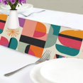 thumbnail image 4 of Yayeee Table Runner 70 inches Long Home Kitchen Dinning Party Decoration, Beige Abstract, 4 of 7