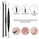 thumbnail image 4 of Pimple Popper Tool Kit, 10 Pcs Professional Pimple Comedone Extractor Tool Acne Removal Kit, 4 of 4