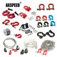 thumbnail image 2 of Aluminum Alloy Trailer Tow Shackles Hook for Axial SCX10 1/10 RC Remote Control Crawler Car Upgrade Parts Accessories 4586 Black, 2 of 6