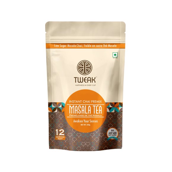 Tweak Masala Tea (Chai) Instant Premix 3-in-1 | Authentic Indian Chai Latte | 250gm Pack | Ready in Seconds | No Artificial Flavours