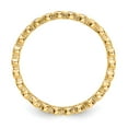 thumbnail image 2 of 14K Yellow Gold Ring Band Eternity Diamond Round Polished 1 3ct Bezel Set , Size 5, 2 of 5