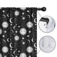 thumbnail image 4 of Blackout Kids Curtains,Black White Sun Moon Star Constellation Pattern Childrens Insulated Curtains Set Of 2,Bedroom Essentials,Toddler Room Decor 42"x54", 4 of 5