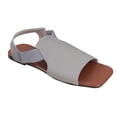 thumbnail image 3 of MKLEKYY Sandalias para Playa para Mujer, Sandalias de Talla Grande, Sandalias de Verano Informales A La Moda de Pu para Exteriores, Zapatos Planos y Versátiles, Sandalias, 3 of 5