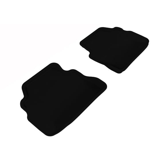 3D MAXpider Second Row Custom Fit All-Weather Floor Mat for Select BMW 3 Series Coupe (E92) Models - Kagu Rubber (Black)