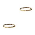 thumbnail image 3 of Qarigey para hombre y mujer, reemplazo decorativo portátil, brazalete antioxidante galvanizado que no se desvanece, decoración de regalo de Oro 2Conjunto, 3 of 6