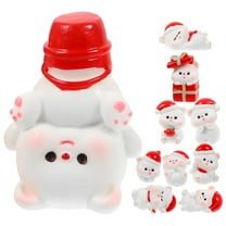 unbranded 10pcs Christmas Tabletop Mini Figurine Decorations Doll House Xmas Miniatures Resin Craft Mini Models