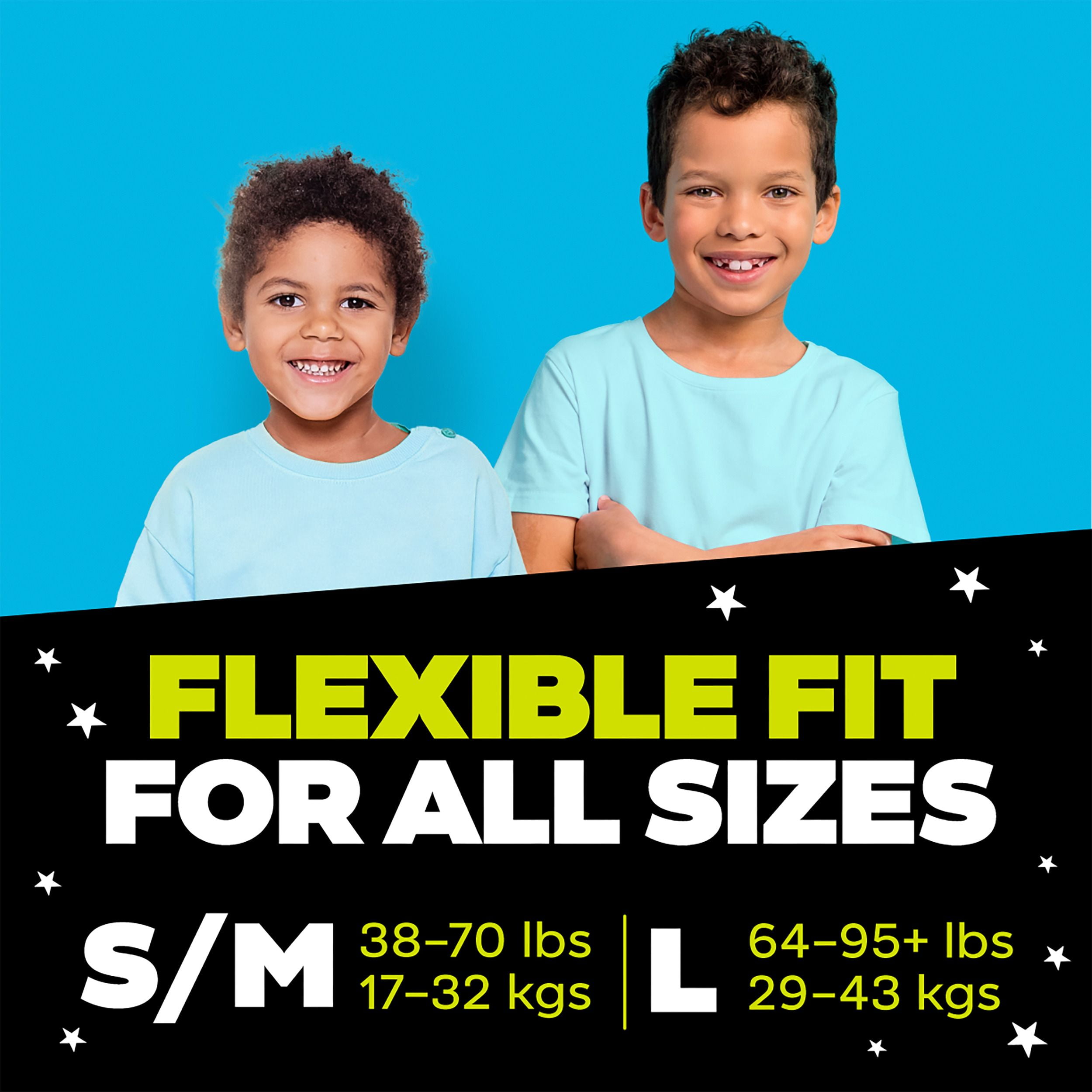 Ninjamas Boys Bedwetting Nighttime Underwear, Size L (64-95+ lbs), 34 Count