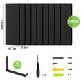 thumbnail image 4 of Fairy 10pcs Floating Shelves, Width 4.7 inches Wall Shelves, Home Wood Shelf Wall Mounted, Black, 4 of 7