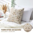 thumbnail image 7 of 18x18 Inch Chenille Jacquard Embroidered Throw Pillow Cover, Modern Nordic Decorative Cushion Case with Hidden Zipper for Sofa, Living Room & Bedroom (Pig Nose Horseshoe), 7 of 7