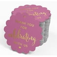 thumbnail image 4 of Inkdotpot Gold Foil Paper Hang Tags Thank You For Celebrating With Us Bridal Shower-Baby Shower-Retirement-Wedding-Birthday Favor Tags 50 Pieces, 4 of 7