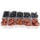 thumbnail image 3 of 130pcs 8/9/10/15/16mm Black and Brown Plastic Safety Nose D-Shape Craft Nose DIY Nose with Washers for Teddy Bear Doll Plush Animal Puppet Crafts, 3 of 5