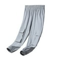 thumbnail image 5 of Boys & Girls Cargo Pants with Pockets 3-16 Years Lightweight Tapered Leg Trousers Juniors Teens Solid Elastic Waist Athletic Hiking Pant, 5 of 7