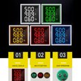 thumbnail image 3 of Three-Digit Display AC Current Voltage Frequency 3-in-1 Indicator 22mm Square Head LED Multi-Function Measuring Instrument Monitor AC60-500V 0-100A 20-75Hz, 3 of 8