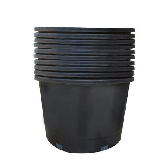 10 Pack Seedling Pots 10 Gallon Garden Planter Plastic Nursery Pots Flower Plant Container for Succulents, Seedlings, Cuttings, Transplanting