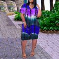 thumbnail image 3 of EIMELI Femmes Mode Casual V-Cou à Manches Courtes Sangle Ouverte Robe d'Impression Sexy, 3 of 6