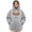 Gray #055, variant on Pet Carrier Hoodie Long Sleeve Pullover Sweatshirt Oversized Cozy Sherpa Fleece Hoodie With Cat Dog Holding Pouch Kangaroo Pocket Drawstring Hooded Top for Pet Lovers Fall Winter Loungewear 2XL