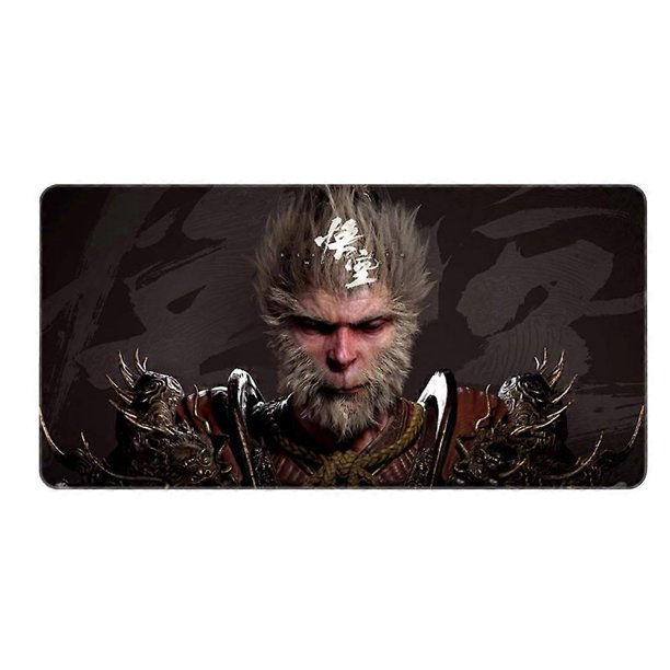 Black Myth Extended Gaming Mousepad - Large Anti-Slip Desk Mat for Gamers, Office Use, 900x200mm