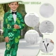 thumbnail image 6 of Xoenoiee Green Heart Shamrock Print Boys Slim Fit Suits for Boys St. Patrick's Day Suit Set Dresswear Ring Bearer Outfit Kids Suits Wedding Dress, Size 5-6 Years, 6 of 7
