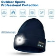 thumbnail image 3 of MAMOWEAR Unisex Bluetooth Beanie with Headlight, Upgraded Musical Knitted Cap,Gifts for Men Women, 3 of 4
