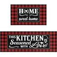 thumbnail image 1 of Boho Kitchen Rug Mat Farmhouse Kitchen Rugs Sets of 2 Washable Non-Slip Kitchen Floor Mats for in Front of Sink Boho Kitchen Decor, 1 of 6