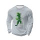 thumbnail image 4 of Amzcrzy - Sudadera Para Hombre, Estilo Informal, Holgada, Elástica, Para Fitness, Para El Hogar, Con Estampado Del Día De San Patricio, Manga Larga Y Cuello Redondo, Color Gris, 5Xl, 4 of 5