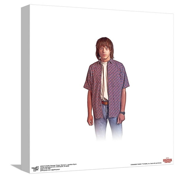 Gallery Pops Netflix Stranger Things: Season 4 - Jonathan Byers Canvas Wall Art, Unframed Version, 12" x 12"
